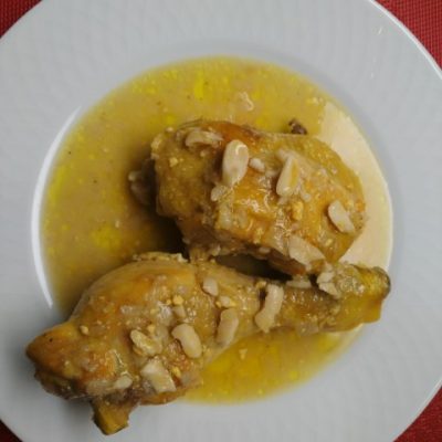 Receta casera de pollo con almendra